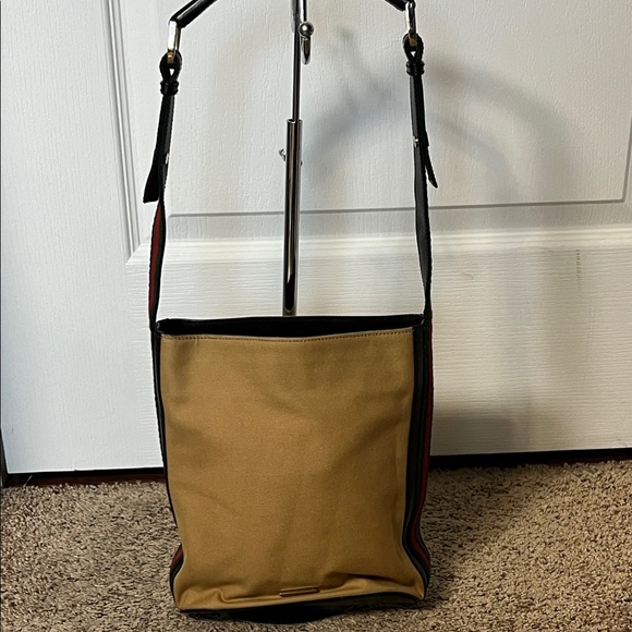 3154 Gucci  Tan and Black Bag - Picture 1 of 9